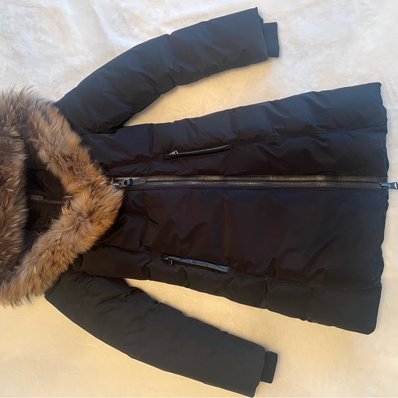 Mackage Jackets & Blazers - Black Puffer Coat with Faux Fur Hood